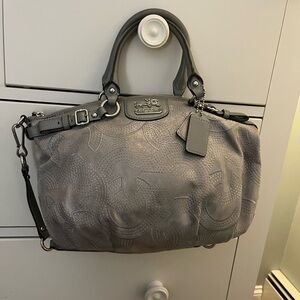 Coach Silver Gray Glitter Women's Handbag